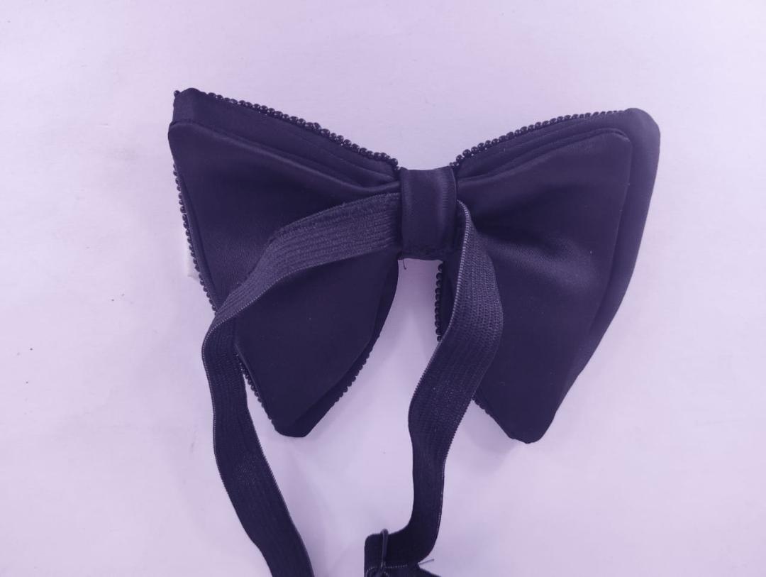 hand work bow tie black bass 003