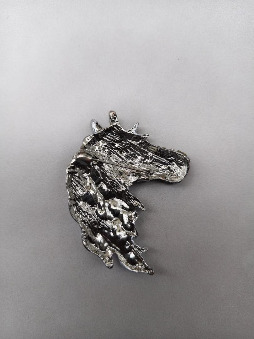 imported houes face  brooch sliver stone work  002
