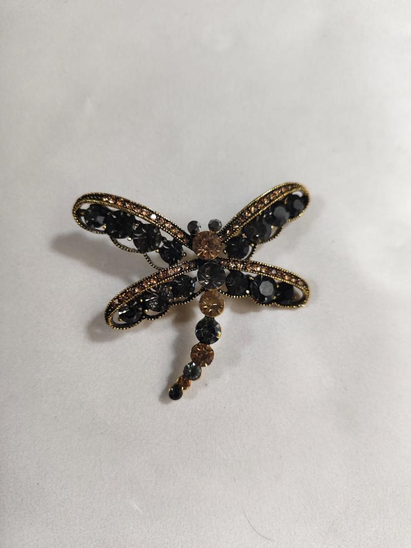 Imported premium Dragonfly  brooch stone work 