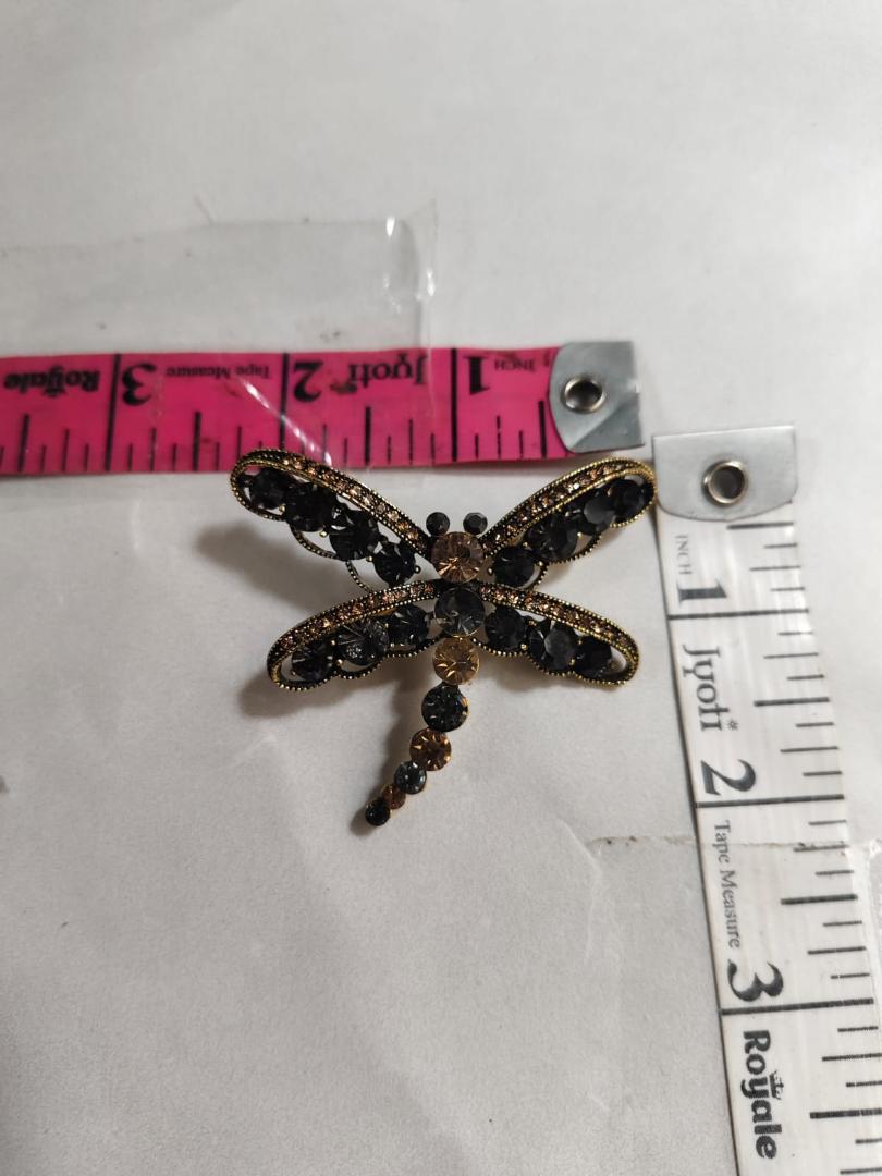 Imported premium Dragonfly  brooch stone work 