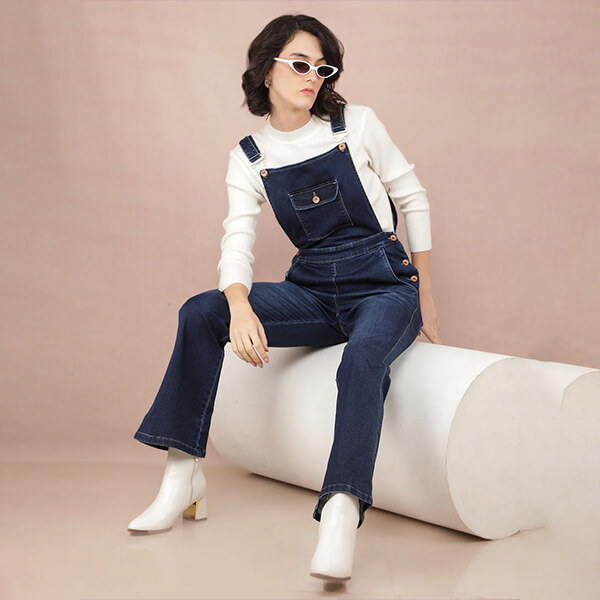 Kids Cotton Dungaree Set